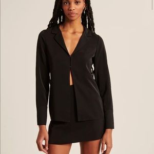 Abercrombie Long-Sleeve Closure Set Top and Slinky Mini Skort (size small)